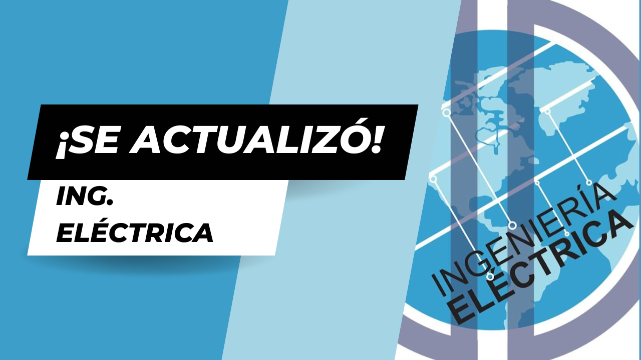 Imagen decorativa Actualización Ingeniería Eléctrica 