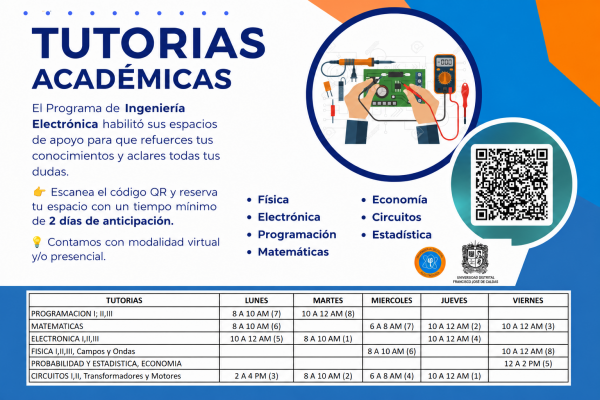 Imagen decorativa Tutorías de apoyo – Electrónica 2026-3