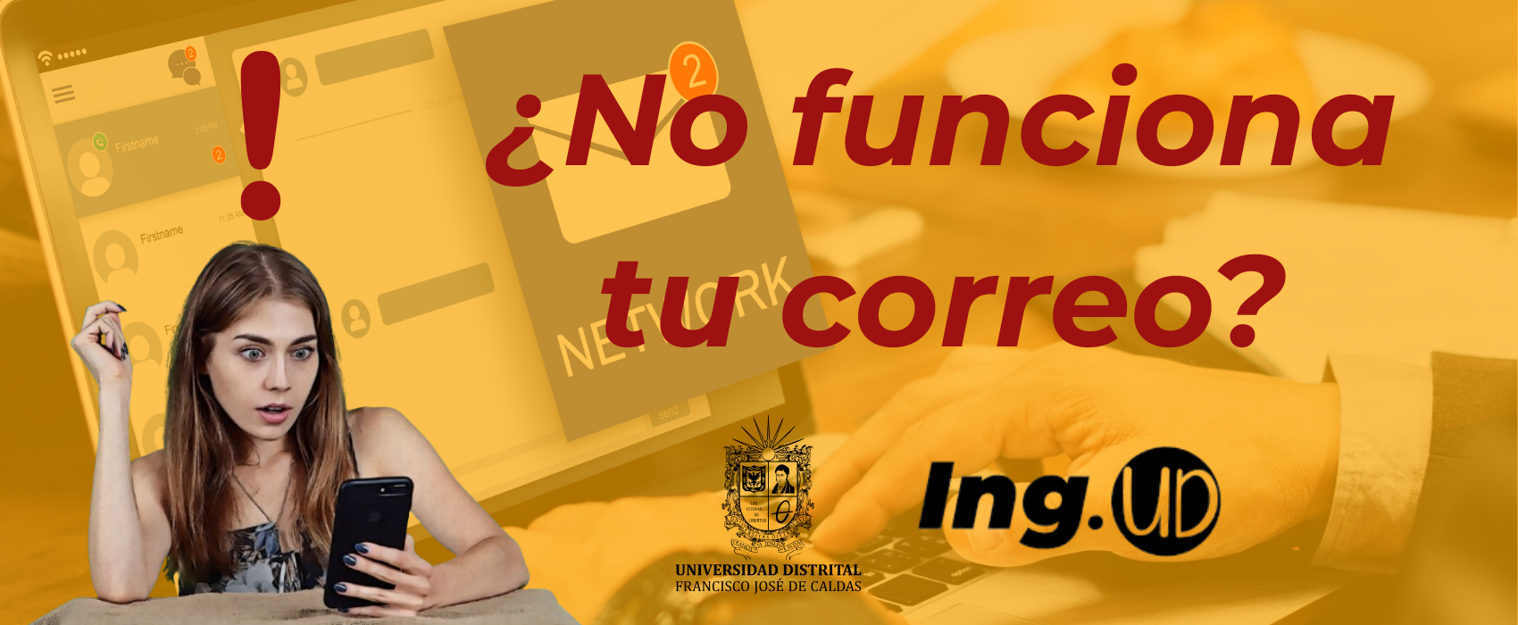 Problemas técnicos con el correo electrónico institucional