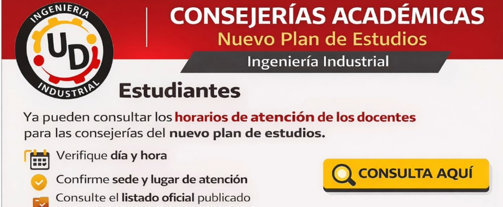 Consejerías Nuevo Plan de Estudio
