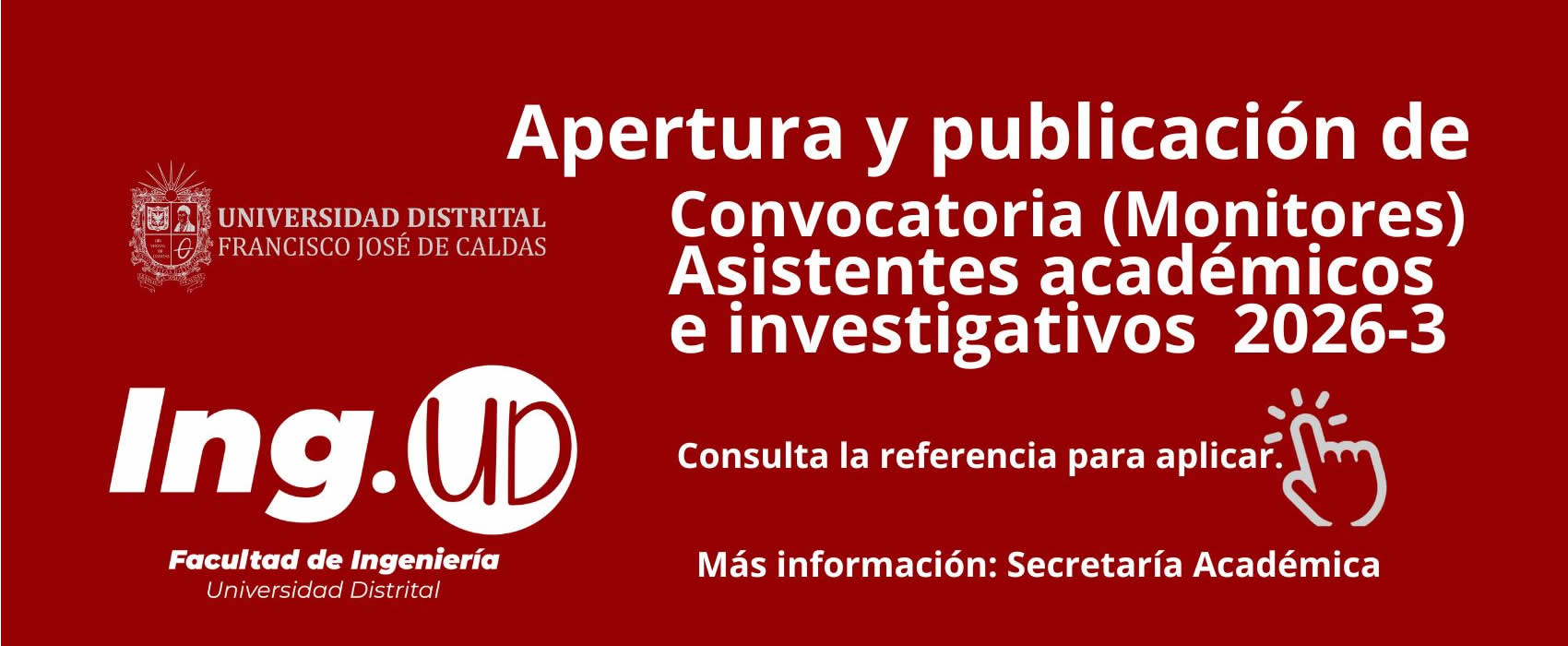 Asistentes académicos (monitores) 2026- III