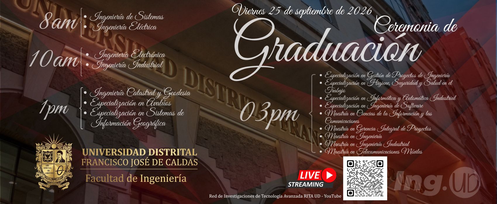 Streaming Grados 25 septiembre 2026