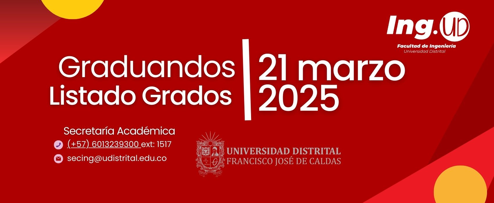 Imagen decorativa: Listado de Graduandos