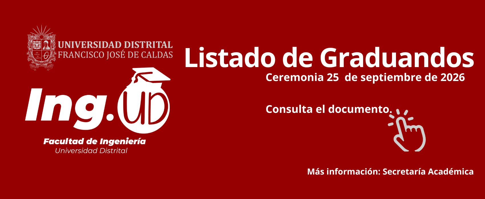 Imagen decorativa: Listado de graduandos ceremonia 25 de septiembre de 2026